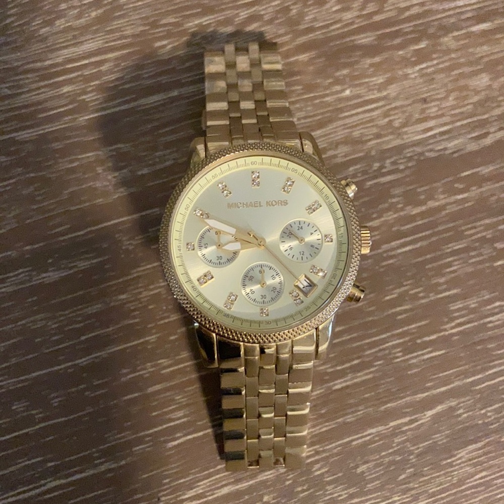Gold Michael Kors watch
